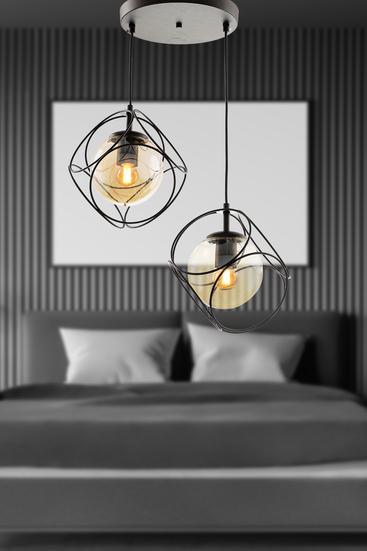 Modern Chandelier Black